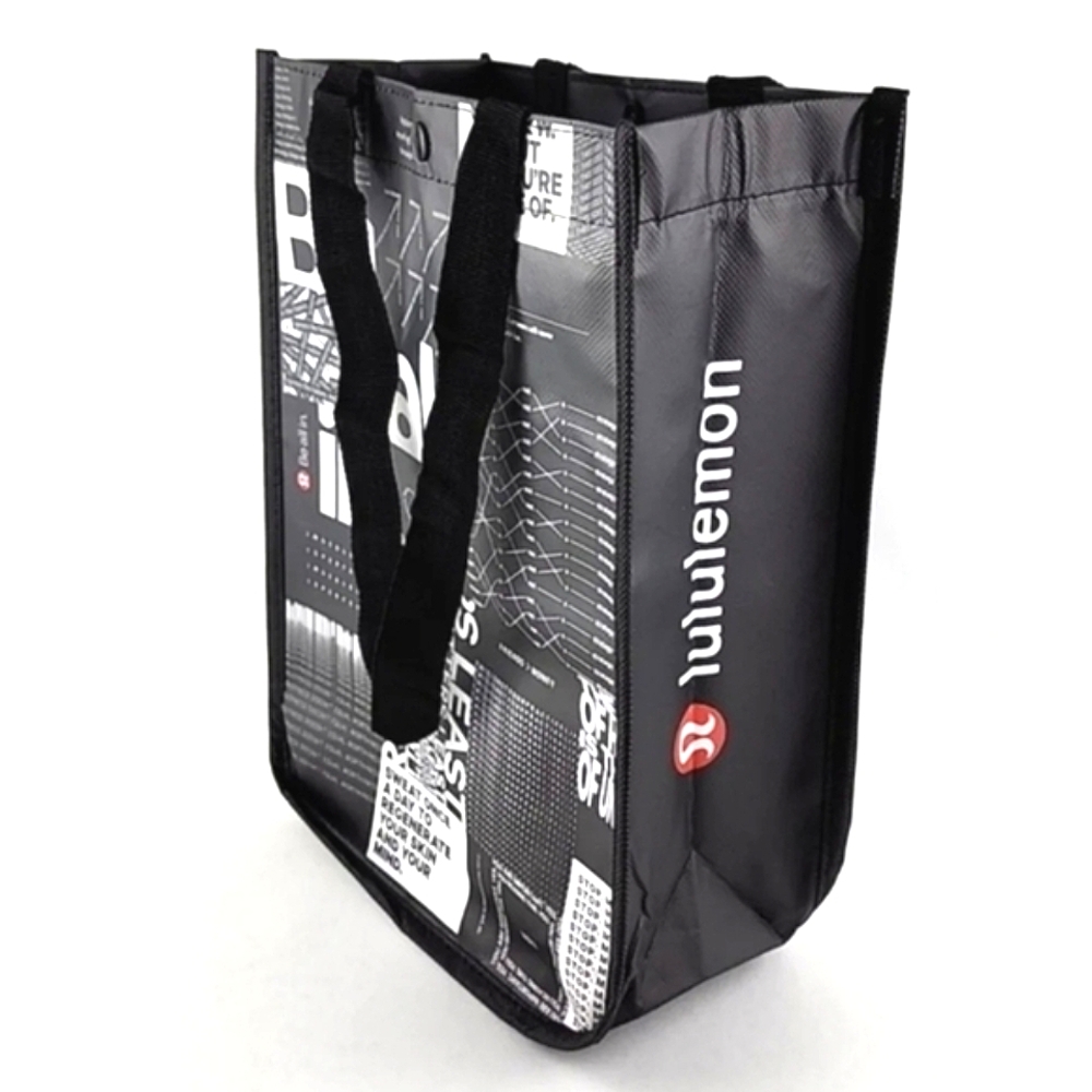 Lululemon Carryall Tote Inspirational Quotes Black White Be All In